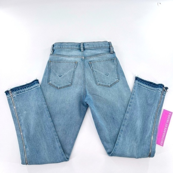 Hudson Holly High Waist Side Zipper Straight Leg Jeans size 25 - Picture 16 of 17